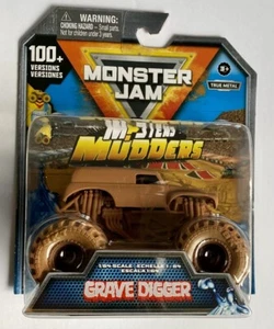Monster Jam GRAVE DIGGER MYSTERY MUDDERS M?STERY scala 1/64 raro!! - Foto 1 di 2