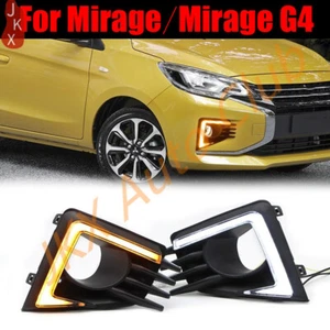 For Mitsubishi Mirage ATTRAGE 2021-24 LED DRL Daytime Running Lights Fog Lamps s - Foto 1 di 11