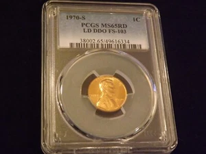 1970-S 1C DDO PCGS MS 65 RD - Picture 1 of 2