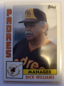 1984 topps DICK WILLIAMS #742 NM   - Picture 1 of 1