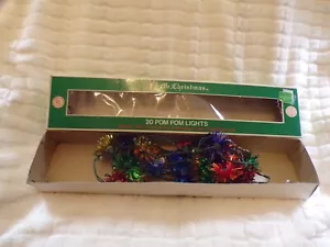 VTG Mr. Christmas 20 Pom Pom Lights - Picture 1 of 7