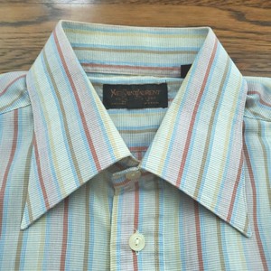 Las mejores ofertas en Con botones de rayas Saint Laurent Camisas de vestir  para hombres | eBay