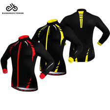 Men Winter Fleece Thermal Cycling Jacket Long Sleeve Bike Jersey Wind Warm Coat