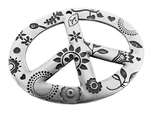 Rimorchio Pace Ottone Argentato IN Used Look Ovale Minott 27923 - Foto 1 di 1