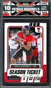 PATRICK MAHOMES II ~ 2021 Panini Contenders Draft Picks #1 ~ GMG 10 GEM MINT - Picture 1 of 1