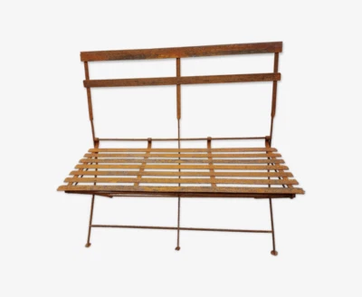 banc de jardin  en fer forgé  / décoration de jardin  - Photo 1/4