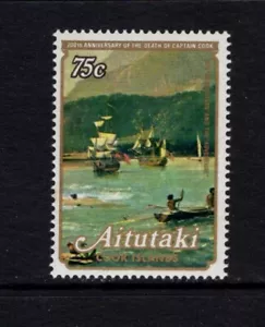 Aitutaki 1979 pintura, resolución de barcos, aventura de Hodges montada sin montar o nunca montada sg 267 Sc 172 - Imagen 1 de 1