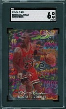 1995-96 Flair Hot Numbers Michael Jordan Chicago Bulls #4