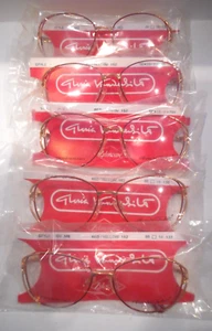 Vintage 5 pc. GLORIA VANDERBILT M6 Red/Yellow 56/16 Eyeglass Frame Lot NOS - Picture 1 of 4