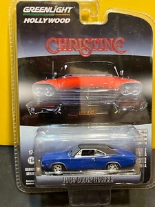 1/64 GREENLIGHT HOLLYWOOD CHRISTINE DENNIS'S 1968 CARICATORE DODGE BLU - Foto 1 di 2
