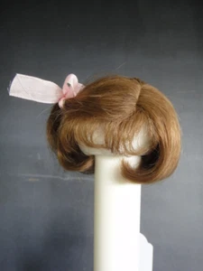 Parrucca Castano Chiaro da Bambola Capelli Naturali - 20.5 CM - Doll 8.07 " - Picture 1 of 6