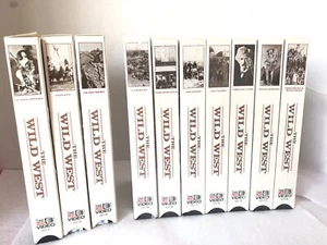 Time Life The Wild West VHS 10 tape Set 3 open, 7 sealed (1E) - Picture 1 of 12