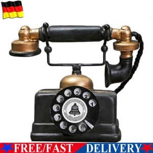 Retro-Telefonmodell, antikes Desktop-Ornament, Kunsthandwerk, Heimdekoration, Ge - Zdjęcie 1 z 6