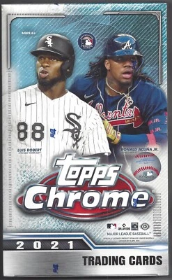 2021 Topps Chrome Lite Baseball Hobby Box w/ 4 Black & White Diamond Refractors - Image 1 of 2