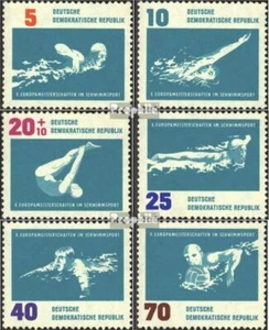 DDR 907-912 (kompl.Ausg.) FDC 1962 Schwimm-Europameisterschaften - Bild 1 von 1