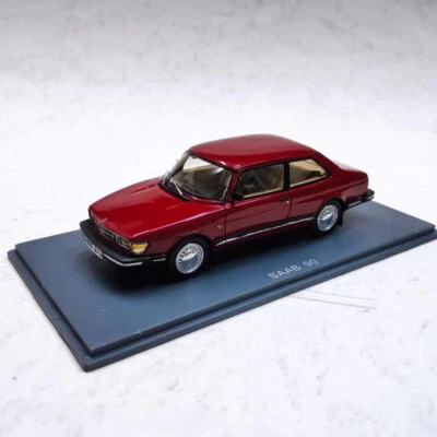 NEO 1/43 Scale Resin Model SAAB 90 car 1985 Red - Image 1 of 3