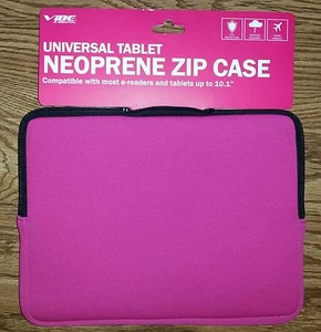 10" Inch Universal Neoprene iPad/E-Reader/Tablet Protective Zipper Case. NEW! - Picture 1 of 4