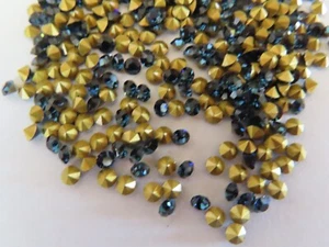500 Swarovski Rhinestones 24pp Montana /foiled. #1100 - Picture 1 of 1