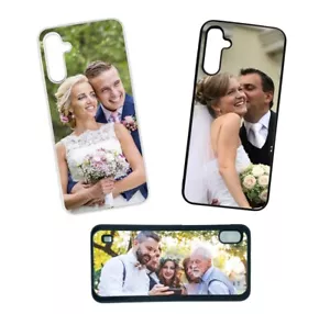 Personalised wedding photo Phone Case Rubber silicone for iPhone Samsung Pixel - Picture 1 of 6