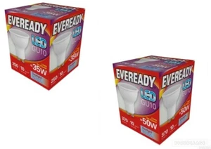 Eveready LED GU10 Light Bulb Lamp Down Spot Day White Light 35w 50w - Picture 1 of 3
