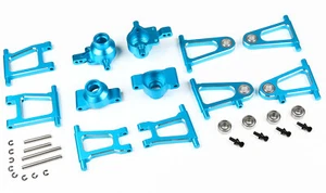 Aluminum Front Rear Suspension Arm Steering Hub Carrier set for Tamiya RC TT01 - Picture 1 of 4