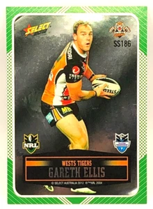 2012 NRL Champions Silver Laser Sticker #186 Gareth Ellis Wests Tigers - Picture 1 of 2