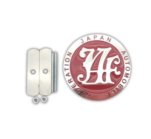 JAF Japan Automobile Federation Grill Badge Emblem for JDM Toyota Nissan Mazda - Foto 1 di 2