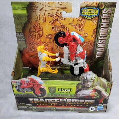 Transformers Rise of the Beasts Arcee & Cheetor Beast Alliance Weaponizer New - Image 1 of 4