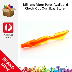 Genuine LEGO™ Transparent Yellow Minifigure Weapon Sword Jagged Edges 11439 - Picture 1 of 2