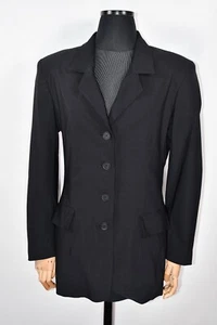 IVAN GRUNDAHL Linea S Black Women's Blazer Jacket size XL - Picture 1 of 9