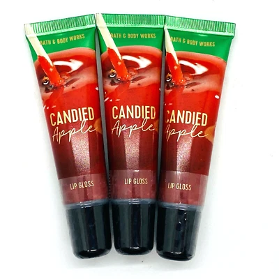 Paquete de 3 Brillo Labial Bath & Body Works CANDIED MANPLE 14 ml/0,47 ml Cada uno Foto 1 de 4