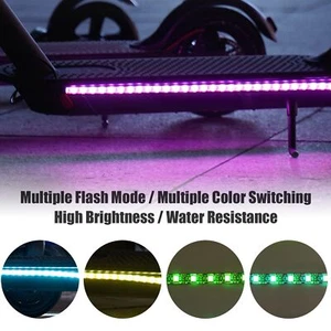 Lámpara de barra de luz LED multicolor para scooter eléctrico Xiaomi M365 /M365 Pro - Imagen 1 de 12