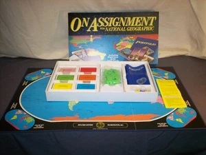 Vintage 1990 On Assignment With National Geographic Travel Board Game Never Used - Picture 1 of 12