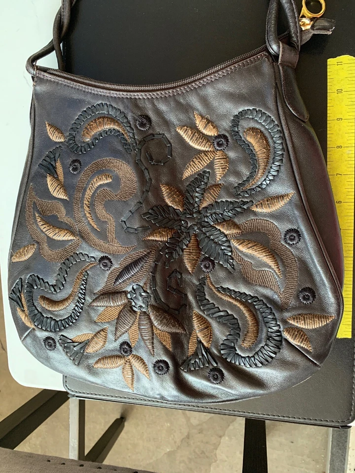 Braccialini Brown Leather Handbag - Image 1 of 4