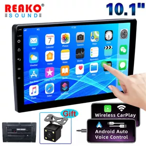 10.1" Android 13 Double DIN Car Stereo Radio GPS Navi BT Apple CarPlay Head Unit - Picture 1 of 17