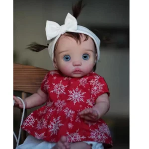 16in Reborn Baby Doll Peeka Finished Rooted Hair Artist Painted Toddler Girl Toy - Picture 1 of 2