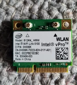 Intel 512AN HMW Notebook Modul WLAN 0H006K WiFi PCIE Adapter Wireless gebraucht - Bild 1 von 2