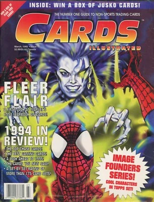 Cards Illustrated Magazine (March 1995, Issue #15) SEALED w/ Fleer Flair Cards - Image 1 of 4