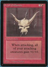 Orcish Oriflamme Beta PLD Red Uncommon MAGIC MTG CARD (ID# 235555) ABUGames