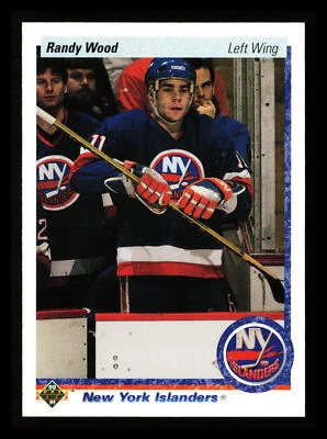 Randy Wood 1990-91 Upper Deck Hockey NHL #16a New York Islanders - Image 1 of 2