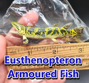 Kaiyodo Dinotales 6 Eusthenopteron pesce corazzato dinosauro figura importazione Giappone - Foto 1 di 13