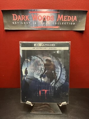 IT Chapter 1 Steelbook (4k UHD+Blu-ray+Digital, 2017) Factory Sealed ***OOP*** - Image 1 of 4