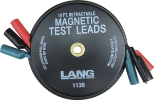 Lang 1135 Magnetic Retractable Test Leads | 3 Leads x 10 Feet - Picture 1 of 1