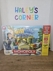 Cityville Monopoly Brettspiel. Alter 8+, 2-4 Spieler. Hasbro/Zynga Factory Sealed - Bild 1 von 3
