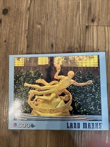 Land Marks 500 Pc Puzzle Rockefeller Center Sure Lox Statue Brand New - Picture 1 of 1