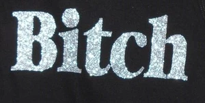 Camiseta sin mangas Bella Racerback personalizada sucia B*tch negra brillante - Imagen 1 de 2
