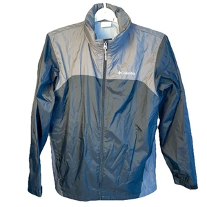 Columbia Glennaker Lake Rain Jacket Gray Men’s M Lightweight Water Resistant - Picture 1 of 8
