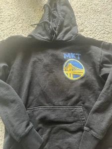 Market NBA Golden State Warriors Hoodie Black Size M - Picture 1 of 4