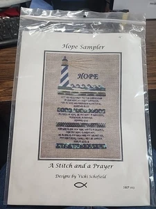 Hope Sampler A Stitch and a Prayer Cross Stitch Pattern Lighthouse Schofield - Picture 1 of 2