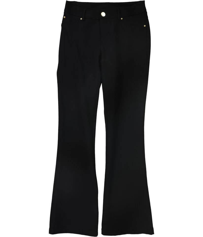 I.N.C Womens Curvy Bootcut Casual Trouser Pants, deepblack, 4 - Image 1 of 1